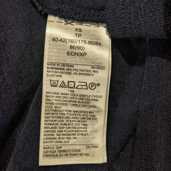 NWT! Gap - Softspun Twistback Tank Top 669526 | Navy Blue | Size XS - Picture 6 of 15